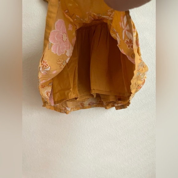 OshKosh B'gosh girls floral Yellow and Pink Flutter Sleeve Sundress size 2T - Picture 4 of 6